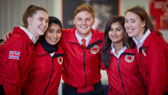 group of volunteer mentors in Mossfield Primary school Manchester