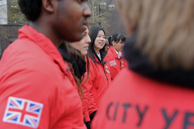 a group of volunteer mentors at Manchester launch event